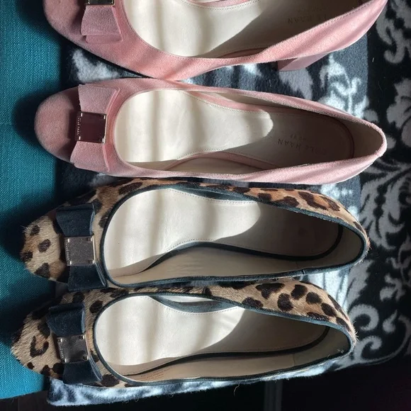 Cole Haan Tali Bow Block heel both size 9.5 - Picture 2 of 10